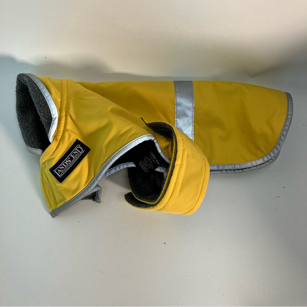 Yellow dog jacket reflective
